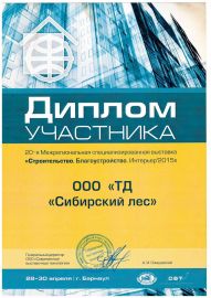 Диплом участника