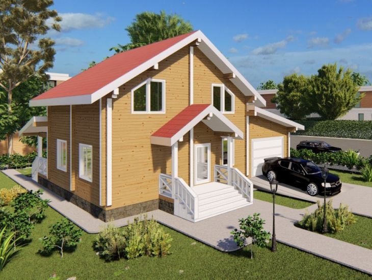 Проект ТД 157 Дом из бруса